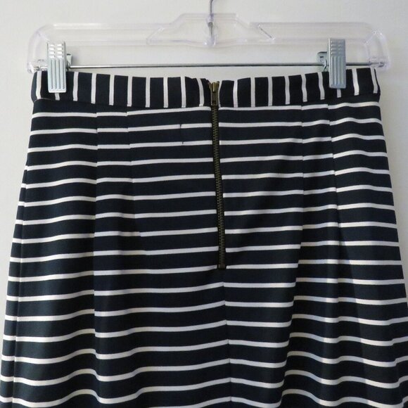 HEIDI MERRICK Kubo Navy White Striped Pencil Skirt Coastal Preppy - Size S - Picture 9 of 14